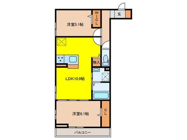 D-room名駅F棟の物件間取画像